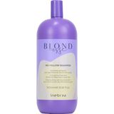 Inebrya - BLONDesse No-Yellow Shampoo - Shampoo - 1000 ml - Voor Blond en Grijs Haar