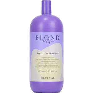 Inebrya - BLONDesse No-Yellow Shampoo - Shampoo - 1000 ml - Voor Blond en Grijs Haar