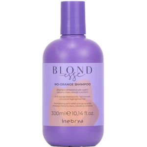 Inebrya BLONDesse No-Orange Shampoo Voedende Shampoo voor het neutraliseren van koperkleurige ondertonen 300 ml
