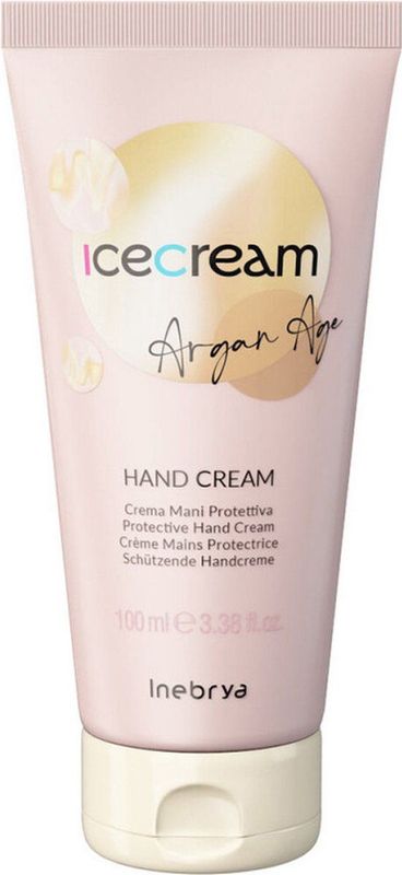 Inebrya Ice Cream Argan Age Hand Cream Beschermende handcrème, 100 ml
