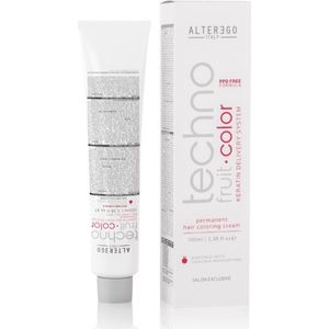 Alterego Techno Fruit Color Permanent Hair Coloring Cream 10/42 Deep Blonde Copper Iris 100ml