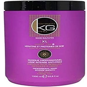 KERAGOLD PRO Masker voor droog/rebels haar, moeilijk glad te maken, met keratine/zijdeproteïne, 1000 ml