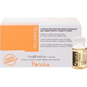 Fanola Nourishing Intensief Hydraterende Serum voor Droog en Beschadigd Haar 12x12 ml