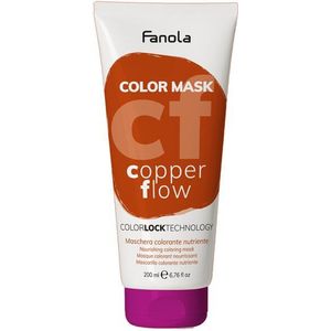 Fanola - Color Mask Copper Flow - Haarmasker - Koperkleur - 300ml
