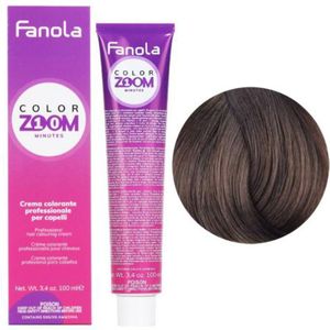 Fanola Haarverf Color Zoom Permanente Haarkleuring 6.01 Natural Dark Blonde Ash