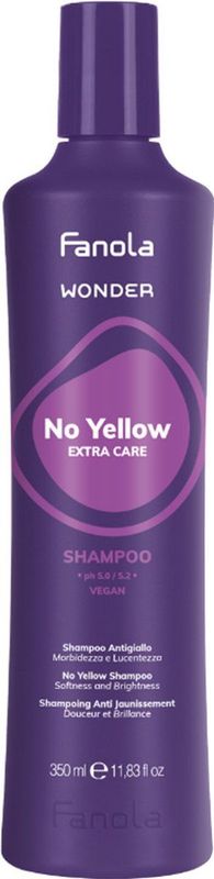Fanola - Wonder No Yellow Shampoo - 350ml - Zilver - Sulfaatvrij