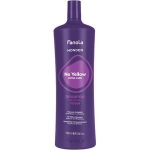 Fanola Wonder No Yellow Extra Care Shampoo shampoo die gele tonen neutraliseert 1000 ml