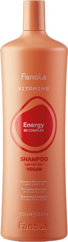 Fanola - Vitamins Energy Shampoo - 1000ml - Vitamine B & E Complex