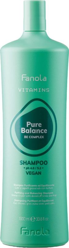 Fanola - Vitamins Pure Balance Shampoo - 1000ml - Verfrissend - pH 4,8/5,2