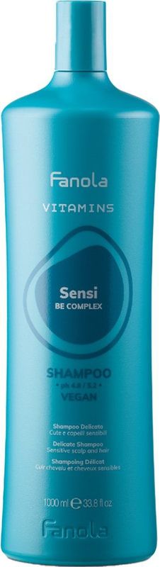 Fanola - Vitamins Sensi Shampoo - 1000ml - Vrij van SLS en SLES