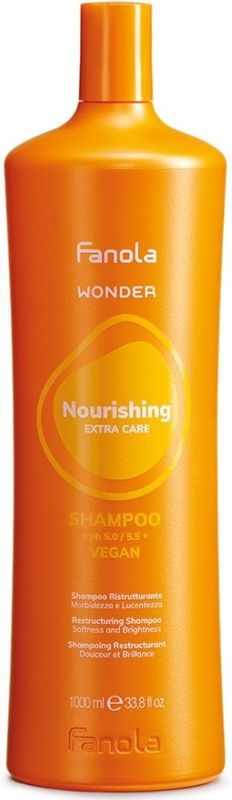 Fanola - Wonder Nourishing Shampoo - 1000ml - Verzorging voor Droog Haar