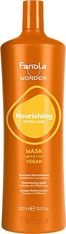 Fanola Wonder Nourishing, Maschera Capelli Ristrutturante, 1000 ml
