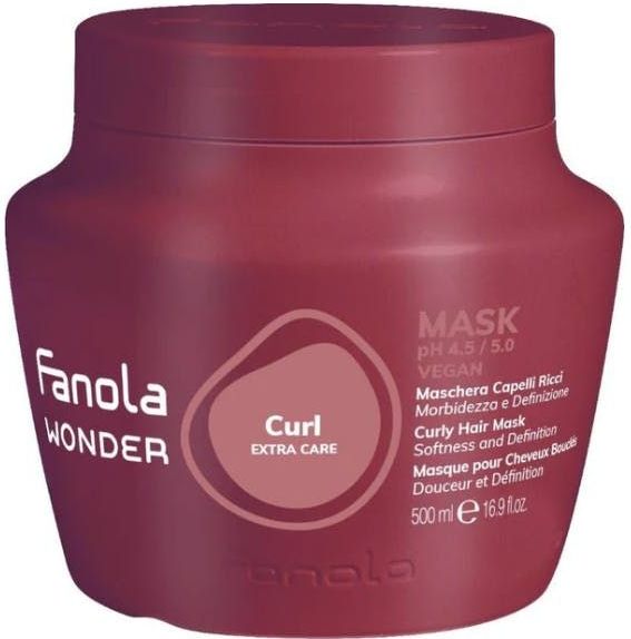 Fanola - Wonder Curl - Haarmasker - Voor Krullend Haar - Voedend