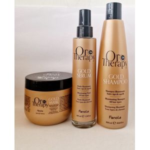 Fanola Oro Therapy Trio Shampoo 300ml + Mask 200ml + Serum 100ml