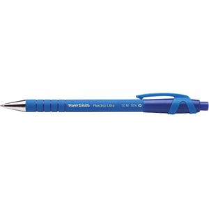 12x Paper Mate Flexgrip Ultra balpen blauw medium