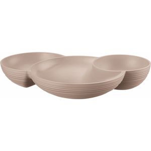 Guzzini Tierra Hors d抩euvre schaal taupe - 295x214x52mm