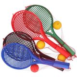 BLUE SKY - Set van 2 Tennisrackets - TENNIS - Racketspel - 046521A - Zwart - Plastic - 53 cm x 22 cm - Kinder Speelgoed - Buitenspel - Vanaf 3 jaar