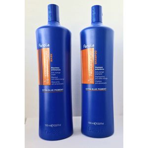 Fanola No Orange Twin Pack Shampoo 1000ml + Mask 1000ml