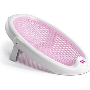 OKBABY Jelly - Opvouwbare badstoel, zacht en comfortabel, voor het baden van pasgeborenen, 0-8 maanden (8 kg), roze