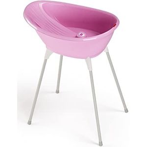 OKBABY Bella Knuffelbad met standaard voor pasgeborenen en baby's, 0-12 maanden, roze