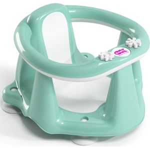 OKBABY Flipper Evolution - Badring met rubberen antislipzitje voor kindjes van 6-15 maanden (13 kg) - Azuurblauw