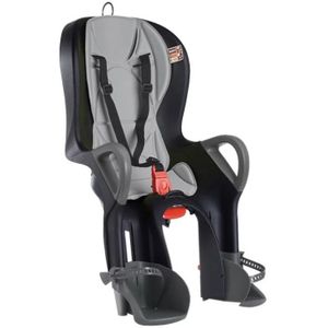 OKBABY 10+ - Verstelbaar fietsstoeltje achterop voor kinderen tot 22 kg - zwart en grijs