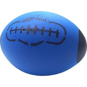 Foam rugby bal blauw 24.5&#42;18 cm