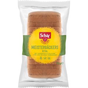 Schar - Meisterbäckers Vital - Glutenvrij Brood - Donkerbruin - 12 Sneetjes