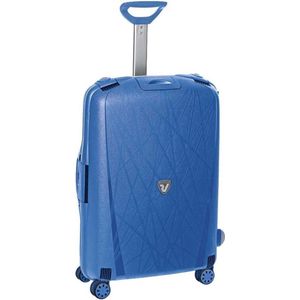 Roncato Trolley, middelgroot, 68 cm, 4R, stijf, licht, 68 x 48 x 27 cm, inhoud 80 l, organizer voor binnenruimte, TSA-slot, 10 jaar garantie, Blauw (blauw), 68 cm, koffer