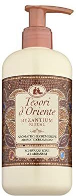 TESORI D'ORIENTE - BYZANTIUM - Aromatische Crèmezeep - 300 ml - Zwarte Roos en Labdanum