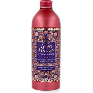 Tesori d'Oriente - Crèmebad Persian Dream, schuimbad met noten van granaatappel en rode thee, antioxiderende werking, reinigt en verzorgt de huid diep, 500 ml