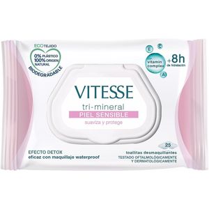 VITESSE Make-up verwijderingsdoekjes - gevoelige huid (25 stuks)