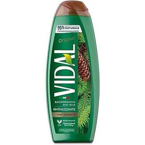 Vidal - Duschgel Original Pino Classico, revitalisierende Formel, Duft Kiefer, Dermatologisch getestet, 500 ml