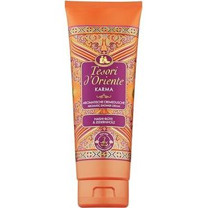 Tesori d'Oriente Crèmedouche 'Karma' | aromatische douchegel met nashi-bloem en cederhout | douchecrème voor lichaamsverzorging | wellness-rituelen voor lichaam en zintuigen | 250 ml
