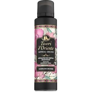 Tesori d'Oriente Parfum Deodorant 'Imperial Orchid', 150 ml, aromatische deodorant met luxe orchidee, geur om te dromen, 24 uur bescherming, wellness-ritueel voor lichaam en zintuigen