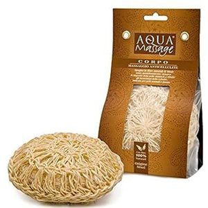 12 x Aqua massage spons badkamer natuurlijke sisalvezels