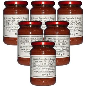 Houd kweeperen en druiven zonder suiker San Benedetto - Italiaans ambachtelijk product (6 potjes 380 gram)