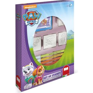 Multiprint Paw Patrol - box - 4 stempels + 7 viltstiften