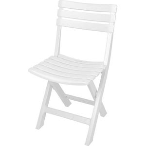 Pro Garden - Tuinstoel Komodo - klapstoel - stoel kunststof - L42 x B37 x H80 cm - Wit