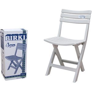 Progarden Garden Chair Birki White 44X41x78cm