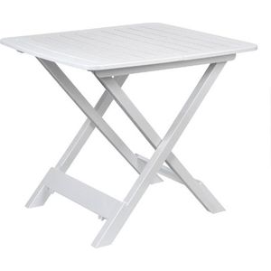 Campingtafel - Inklapbaar - Wit - Kunststof - Lichtgewicht