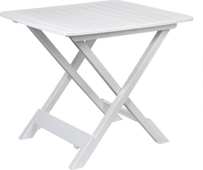Campingtafel - Inklapbaar - Wit - Kunststof - Lichtgewicht