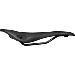 Selle San Marco ALLROAD Dynamic - Gravelfietszadel, Mangaanframe, Lichtgewicht en Krachtig, Anatomisch Gat en Speciale Inzetstukken - Maat L3, Zwart