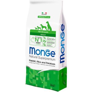 2x12kg Konijn, Rijst en Aardappelen Superpremium Alle rassen Adult Monge