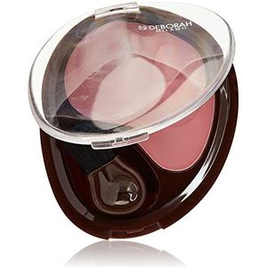 Deborah Natuurlijk Rouge N.10 Dark Pink Finish Satin voor een helder en natuurlijk resultaat, ook geschikt voor de gevoelige huid