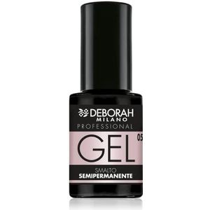 Deborah Milano Professional nagellak, semi-permanent, gel, nr. 05, kasjmier roze, langdurig, voor intensieve en glanzende nagels, 4,5 ml