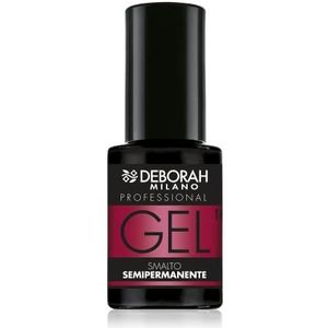 Deborah Milano Professional nagellak, semi-permanent, gel, nr. 14, aardbeirood, langdurig, voor intensieve en glanzende nagels, 4,5 ml