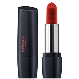 DEBORAH Milano Red Mat, lippenstift, mat, met collageen en hyaluronzuur, 32 Rusty Red, voedende en verzachtende werking, zorgt voor intense en volumineuze lippen met een lange houdbaarheid, 4,5 g