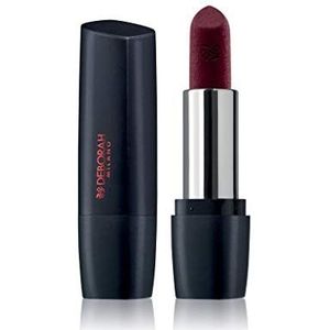 Deborah Milano Red Mat, Lippenstift, matt, mit Kollagen und Hyaluronsäure, 35 Wine, pflegende und beruhigende Wirkung, spendet intensive und voluminöse Lippen mit langem Halt, 4,5 g