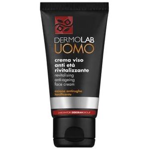 Dermolab Homme - Revitaliserende anti-aging gezichtscrème, met aloë vera en hyaluronzuur, tonificerende en regenererende werking, contrasteert huidveroudering, dermatologisch getest, 50 ml